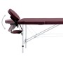 Klappbare Massageliege 2 Zonen lila Aluminium von vidaXL, Massageliegen - Ref: Foro24-110196, Preis: 202,54 €, Rabatt: %