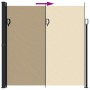 Toldo lateral retráctil beige 200x600 cm by vidaXL, Umbrellas - Ref: Foro24-4004555, Price: 147,26 €, Discount: %