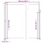 Toldo lateral retráctil beige 200x600 cm by vidaXL, Umbrellas - Ref: Foro24-4004555, Price: 147,26 €, Discount: %