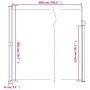 Toldo lateral retráctil verde oscuro 200x600 cm by vidaXL, Umbrellas - Ref: Foro24-4004560, Price: 135,54 €, Discount: %