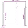 Seitlicher ausziehbarer weißer Markisenstoff 200x300 cm. von vidaXL, Sonnenschirme - Ref: Foro24-4004361, Preis: 117,27 €, Ra...