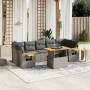 Set de sofás de jardín 8 pzas y cojines ratán sintético gris by vidaXL, Garden sets - Ref: Foro24-3273433, Price: 541,22 €, D...