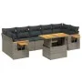 Set de sofás de jardín 8 pzas y cojines ratán sintético gris by vidaXL, Garden sets - Ref: Foro24-3273433, Price: 541,22 €, D...