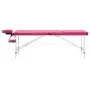 Folding massage table 3 zones aluminum pink by vidaXL, massage tables - Ref: Foro24-110197, Price: 168,00 €, Discount: %
