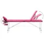 Klappbare Massageliege 3 Zonen Aluminium rosa von vidaXL, Massageliegen - Ref: Foro24-110197, Preis: 165,46 €, Rabatt: %