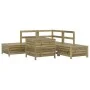Juego de sofás de jardín 6 piezas madera de pino impregnada de vidaXL, Conjuntos de jardín - Ref: Foro24-3250699, Precio: 421...