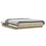 Estructura cama con luces LED madera roble Sonoma 120x190 cm de vidaXL, Camas y somieres - Ref: Foro24-3281142, Precio: 172,0...