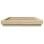 Estructura cama con luces LED madera roble Sonoma 120x190 cm de vidaXL, Camas y somieres - Ref: Foro24-3281142, Precio: 172,0...