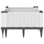 Blumenkasten mit weißen PP-Stiften 42,5x42,5x28,5 cm von vidaXL, Töpfe und Pflanzgefäße - Ref: Foro24-368005, Preis: 23,69 €,...