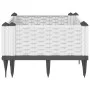Jardinera con clavijas PP blanco 42,5x42,5x28,5 cm de vidaXL, Maceteros y jardineras - Ref: Foro24-368005, Precio: 18,92 €, D...