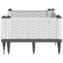 Blumenkasten mit weißen PP-Stiften 42,5x42,5x28,5 cm von vidaXL, Töpfe und Pflanzgefäße - Ref: Foro24-368005, Preis: 23,69 €,...