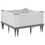 Jardinera con clavijas PP blanco 42,5x42,5x28,5 cm de vidaXL, Maceteros y jardineras - Ref: Foro24-368005, Precio: 18,92 €, D...