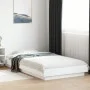 White engineered wood bed frame with LED lights 75x190cm by vidaXL, Beds and slatted bases - Ref: Foro24-3281154, Price: 142,...