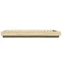 Estructura cama con luces LED madera roble Sonoma 75x190 cm de vidaXL, Camas y somieres - Ref: Foro24-3281156, Precio: 137,89...