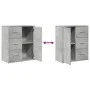 Aparador de madera ingeniería 2 uds gris hormigón 60x31x70 cm by vidaXL, Sideboards - Ref: Foro24-3276556, Price: 150,60 €, D...