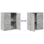 Aparador de madera ingeniería 2 uds gris hormigón 60x31x70 cm by vidaXL, Sideboards - Ref: Foro24-3276556, Price: 152,96 €, D...