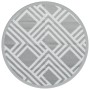 Alfombra de exterior ARAKIL gris Ø120 cm PP by vidaXL, Outdoor protectors - Ref: Foro24-368568, Price: 22,69 €, Discount: %