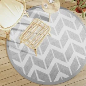 ARAKIL Outdoor-Teppich grau Ø160 cm PP von vidaXL, Outdoor-Protektoren - Ref: Foro24-368523, Preis: 27,13 €, Rabatt: %