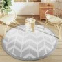 Alfombra de exterior ARAKIL gris Ø160 cm PP by vidaXL, Outdoor protectors - Ref: Foro24-368523, Price: 27,13 €, Discount: %