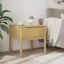 Mesita FLORO madera maciza de pino marrón cera 55x55x54 cm by vidaXL, Decorative tables - Ref: Foro24-374026, Price: 67,38 €,...