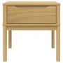 Mesita FLORO madera maciza de pino marrón cera 55x55x54 cm by vidaXL, Decorative tables - Ref: Foro24-374026, Price: 67,38 €,...
