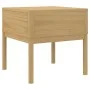 Mesita FLORO madera maciza de pino marrón cera 55x55x54 cm by vidaXL, Decorative tables - Ref: Foro24-374026, Price: 67,38 €,...