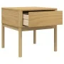 Mesita FLORO madera maciza de pino marrón cera 55x55x54 cm by vidaXL, Decorative tables - Ref: Foro24-374026, Price: 67,38 €,...