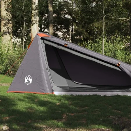 Tunnelzelt für 1 Person, wasserdicht, grau und orange. von vidaXL, Zelte - Ref: Foro24-94610, Preis: 54,39 €, Rabatt: %