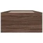Estructura de cama madera de ingeniería roble marrón 90x200 cm de vidaXL, Camas y somieres - Ref: Foro24-3280971, Precio: 110...