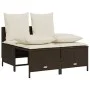 Set de sofás de jardín 4 pzas y cojines ratán sintético marrón by vidaXL, Garden sets - Ref: Foro24-368381, Price: 180,63 €, ...