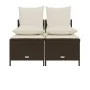 Set de sofás de jardín 4 pzas y cojines ratán sintético marrón by vidaXL, Garden sets - Ref: Foro24-368381, Price: 180,63 €, ...