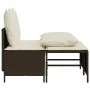 Set de sofás de jardín 4 pzas y cojines ratán sintético marrón by vidaXL, Garden sets - Ref: Foro24-368381, Price: 180,63 €, ...