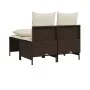 Set de sofás de jardín 4 pzas y cojines ratán sintético marrón by vidaXL, Garden sets - Ref: Foro24-368381, Price: 180,63 €, ...