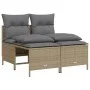 Juego de sofás jardín con cojines 4 pzas ratán sintético beige by vidaXL, Garden sets - Ref: Foro24-368374, Price: 193,19 €, ...