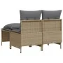 Juego de sofás jardín con cojines 4 pzas ratán sintético beige by vidaXL, Garden sets - Ref: Foro24-368374, Price: 193,19 €, ...