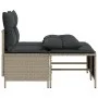 Set de sofás de jardín 4 pzas y cojines ratán sintético gris by vidaXL, Garden sets - Ref: Foro24-368376, Price: 190,68 €, Di...
