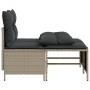 Set de sofás de jardín 4 pzas y cojines ratán sintético gris by vidaXL, Garden sets - Ref: Foro24-368376, Price: 183,63 €, Di...