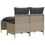 Set de sofás de jardín 4 pzas y cojines ratán sintético gris by vidaXL, Garden sets - Ref: Foro24-368376, Price: 190,68 €, Di...