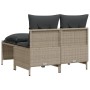 Set de sofás de jardín 4 pzas y cojines ratán sintético gris by vidaXL, Garden sets - Ref: Foro24-368376, Price: 183,63 €, Di...