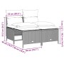 Set de sofás de jardín 4 pzas y cojines ratán sintético gris by vidaXL, Garden sets - Ref: Foro24-368376, Price: 183,63 €, Di...
