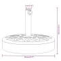Base de sombrilla semicircular para palos de Ø38/ 48 mm 25 kg von vidaXL, Schirmständer - Ref: Foro24-4007975, Preis: 58,07 €...