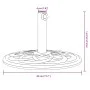 Base de sombrilla semicircular para palos de Ø38/48 mm 12 kg von vidaXL, Schirmständer - Ref: Foro24-4007977, Preis: 38,41 €,...