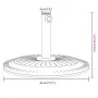 Base de sombrilla semicircular para palos de Ø38/48 mm 12 kg by vidaXL, Umbrella bases - Ref: Foro24-4007980, Price: 40,76 €,...