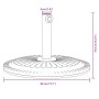 Base de sombrilla semicircular para palos de Ø38/48 mm 12 kg