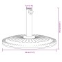 Halbrunder Schirmständer für Stöcke mit Ø38/48 mm, 12 kg. von vidaXL, Schirmständer - Ref: Foro24-4007980, Preis: 47,54 €, Ra...