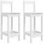 Set de mesa y taburetes altos jardín 3 pzas madera pino blanco de vidaXL, Conjuntos de jardín - Ref: Foro24-3154736, Precio: ...