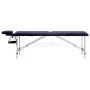 Folding massage table 2 zones purple aluminum by vidaXL, massage tables - Ref: Foro24-110195, Price: 144,95 €, Discount: %