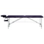 Klappbare Massageliege 2 Zonen lila Aluminium von vidaXL, Massageliegen - Ref: Foro24-110195, Preis: 189,82 €, Rabatt: %