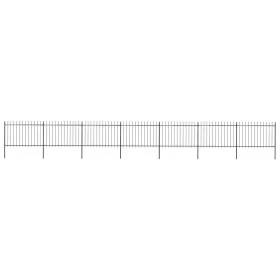 Gartenzäune mit schwarzen Stahllanzenspitzen 11,9x1,2 m von vidaXL, Zaunpaneele - Ref: Foro24-277626, Preis: 448,37 €, Rabatt: %
