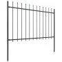Gartenzäune mit schwarzen Stahllanzenspitzen 11,9x1,2 m von vidaXL, Zaunpaneele - Ref: Foro24-277626, Preis: 448,34 €, Rabatt: %